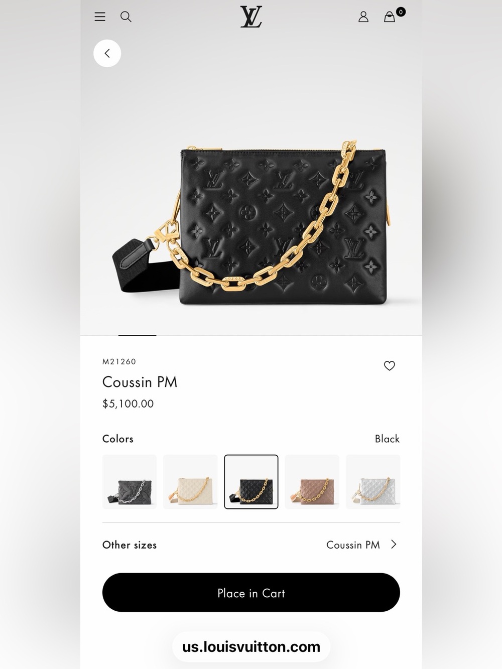 LOUIS VUITTON COUSSIN PM Crossbody/Shoulder bag - Picture 17 of 17